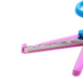 thumbnail image 3 of REGALWOVEN Fuchsia Blue Plastic Handle Pattern Wavy Edge Decorative Scissors, 3 of 4