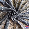 thumbnail image 3 of Flocking Mesh Stretch Sequin Fabric in Black/Silver 64" Wide, 3 of 5