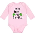 thumbnail image 3 of Inktastic Part Irish All Trouble St. Patrick's Day with Green Clovers Boys or Girls Long Sleeve Baby Bodysuit, 3 of 5