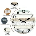 thumbnail image 5 of Rustic Wall Clock 14 Inch Silent Wall Clocks Battery Operated Country Wooden Clock Decorative for Bathroom Kitchen Living Room Bedroom, 5 of 6