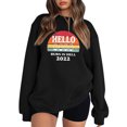 thumbnail image 1 of Gibobby Sudadera oversize mujer Sudadera sin Botones Sudadera para Mujer(Negro,XL), 1 of 3