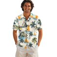thumbnail image 3 of KUIFORTI Couple Matching Outfits Matching Hawaiian Outfits for Family Soft and Comfortable Quick-dry with Soft Fabric Suitable for Everyday Casual Wear Coastal Sailboat Print, 3 of 7
