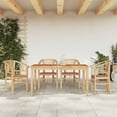 thumbnail image 1 of vidaXL 5 Piece Garden Dining Set Solid Wood Teak, 1 of 5