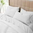 thumbnail image 3 of ABORN 800-Thread-Count, 100% Egyptian Cotton, 6 PC Short King White 12" Deep Pockets, 3 of 8