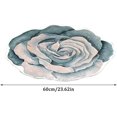 thumbnail image 2 of Floral Area Rugs Peony Flower Shape Area Rugs Non-Slip Rugs Floral Shaggy Carpet Bath Mat for Bedroom Kitchen Bathroom Living Room, Blue, 2'x2', 2 of 6