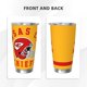 thumbnail image 3 of Taza térmica duradera de acero inoxidable 304 con temática del equipo de fútbol de los KC Chiefs con tapa y pajita Taza térmica de acero inoxidable de 20 oz Taza para automóvil Adecuada para bebidas, 3 of 8