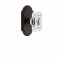 thumbnail image 3 of Grandeur Baguette Crystal Door Knob with Arc Plate, 3 of 6