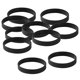 thumbnail image 1 of 10pcs de Caucho de Silicona en Blanco Elástico Adultos Fiesta Negro SM SunniMix Pulsera de silicona, 1 of 8