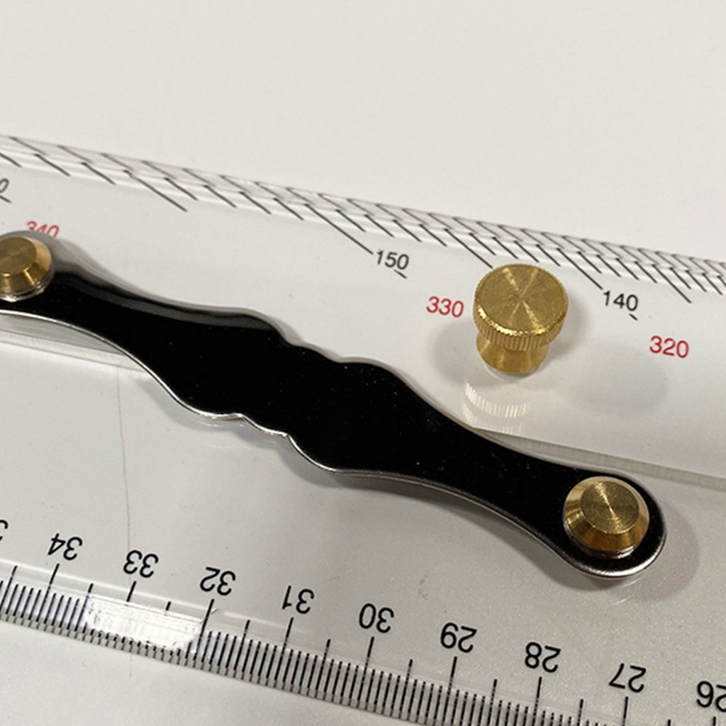BQBQERT Professional Parallel Ruler For Marine Navigation 450mm/17.72Inch Architect Drafting Ruler With Clearly Scale