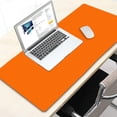 thumbnail image 4 of Mouse Pad Orange, Large Office Decor Desk Mat, Non-Slip Rubber Desk Pad Protector, Laptop Computer Gaming Mouse Pad XL, Waterproof Solid Mouse Mat for Home, 31.5'''' x 11.8'''', 4 of 6
