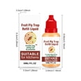 thumbnail image 3 of Fruit Fly Trap Refill Liquid, Fruit Fly, Kitchen Space, 1 Fl Oz, Pre-Baited Attractant, Reusable Trap Compatible, Indoor Flying Pest Control, 1 Pc, 3 of 9