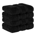 thumbnail image 5 of American Soft Linen Luxury 4 Piece Washcloth Set, 100% Cotton Turkish Washrags and Washcloths, Black, 5 of 6