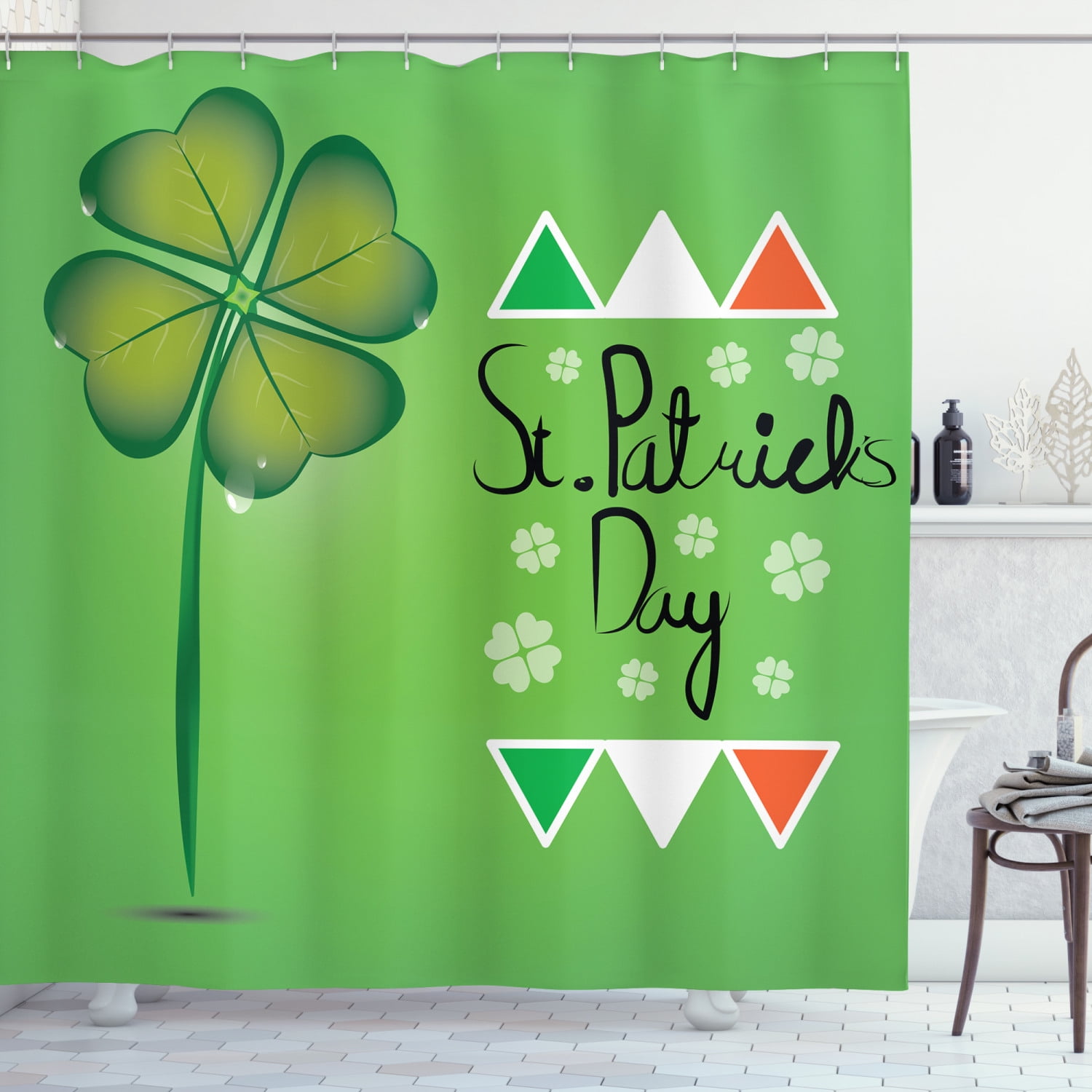 st patrick day shower curtain 75 long