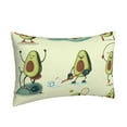 thumbnail image 2 of EasygdpAvocado For Exercise Polyester Fiber Double-Sided Pillowcase,Super Soft,Comfortable And Luxurious Pillowcase,Not Easy To Break Or Deform- 16"X24", 2 of 9