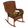 thumbnail image 4 of Blazing Needles 19-inch Squared Spun Polyester Tufted Dining Chair Cushion - Tropique Raven, 4 of 4