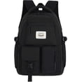thumbnail image 1 of Lightweight Campus Backpack for Women, Cute School Bag for Girls, Laptop Backpack, Travel Backpack,Black, 1 of 5