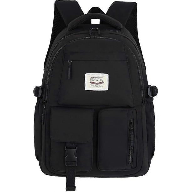 Lightweight Campus Backpack for Women, Cute School Bag for Girls, Laptop Backpack, Travel Backpack,Black