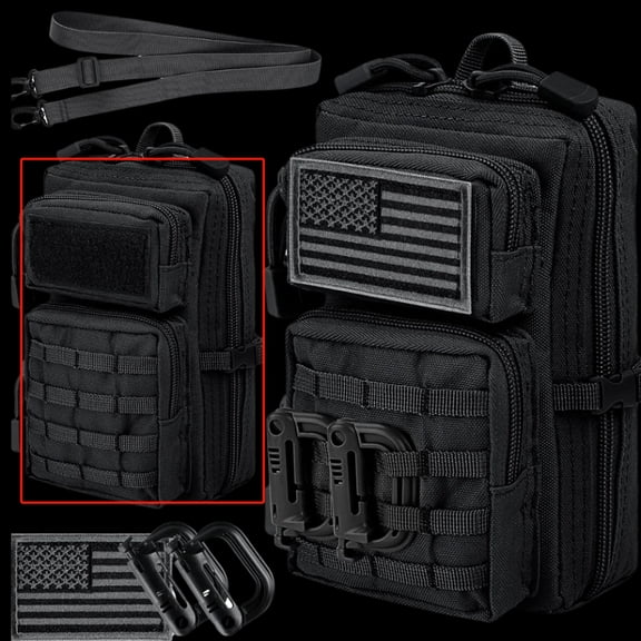 EDC Tactical Crossbody Backpack,No shoulder straps