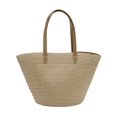 thumbnail image 3 of Bolsa Ocean Pacific para Mujer Tote con Asa Larga, Para Playa, con Forro y Lurex Beige, 3 of 4