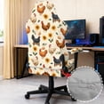 thumbnail image 3 of TSOVTHRID Rooster Chicken Sunflower Print 4 PCS Gaming Chair Cover with Armrest Slipcovers Soft Stretchable Washable Computer Chair Seat Slipcovers Cat Scratch Proof, 3 of 7