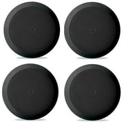 4) NEW Pyle PDIC81RDBK 250W 8 Inch Flush In-Wall In-Ceiling Black Speakers Four