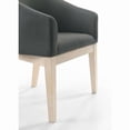 thumbnail image 3 of Jasper Driftwood Finish 3-PC 59"Rd Dining Tbl.Set w/Pedestal Base+Barrel Chairs, 3 of 11