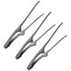 thumbnail image 1 of Uxcell 3 Pcs Pinzas para BBQ Coreanas y Japonesas 11.2" Acero Inoxidable 430 Negro, 1 of 6