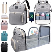 Diaper Bag Backpack, Baby Bag Diaper Bag with Changing Station Baby Girl Boy Waterproof Diaper Bag for Travel Baby,Rinder