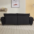 thumbnail image 6 of Love Seat Couches, Upholstered Sofa Sleeper Couch with Throw Pillows, Loveseat Sofa for Living Room, Apartment, Office,Apartmen, Black, 6 of 9