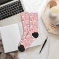 thumbnail image 6 of KLL Girl Rabbit Print Cool Socks Men's Women's Crew Socks Funny Crazy Novelty Stockings, 6 of 7