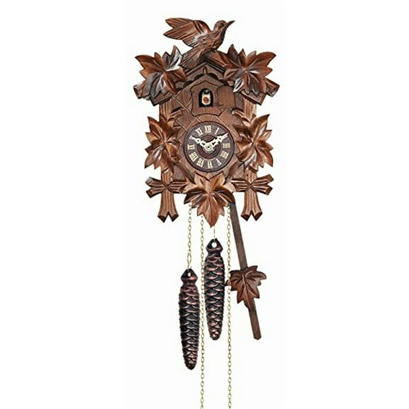 Jewelry by Sweet Pea Brown Analog Asymmetrical Transitional Wall Clock, 11-09QM