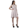 thumbnail image 3 of Moomaya Tunique Grande Taille Col Licou Sans Manches en Rayonne Robe T-Shirt Mini, 3 of 4