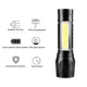 thumbnail image 4 of Linterna magnética LED recargable, superbrillante con luz de trabajo COB, impermeable, linternas tácticas de bolsillo de emergencia, paquete de 2 sin batería, 4 of 4