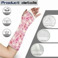 thumbnail image 7 of COEQINE Breast Cancer Pink Ribbon Arm Cast Cover Fabric Protectors for Wounds Elbow Protection Cover with A Thumb Hole Elastic Cast Sleeve After Surgery Gifts for Women Medium, 7 of 7