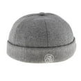thumbnail image 2 of Sombrero Zulema Docker de lana Beanie Vintage Hombre Gris claro, 2 of 8