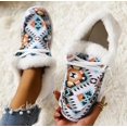 thumbnail image 2 of ZHAOCHENG LoveushoesLDAMB Zapatos planos de algodón de corte bajo para mujer para invierno, 2 of 3