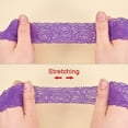 thumbnail image 6 of 18 Colors 1 Yard Each Lace Fabric Stretch Elastic 1.57 inches Wide Trim Lace for Headbands Garters Wedding Bouquet Making, 6 of 9