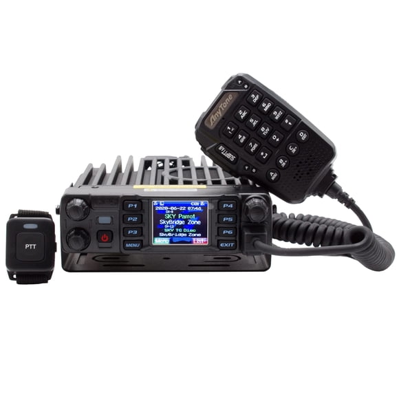 Radio bidireccional BridgeCom AnyTone AT-D578UVIII Plus tribanda 50 W con Bluetooth