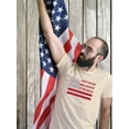 thumbnail image 2 of Land Of The Free Banner T-Shirt Men -Image by Shutterstock, Male XX-Large, 2 of 4