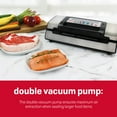 thumbnail image 2 of Nesco Deluxe Food VS-12 Scelleuse sous Vide, 130 Watts, Sacs de Trousse et Couvercle de Visualisation, Compacte, Argent, 2 of 6