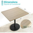 thumbnail image 5 of Kaboon Universal Table Top 30 x 30 inches Sqaure Pack of 2, Round corner, Oak, 5 of 6