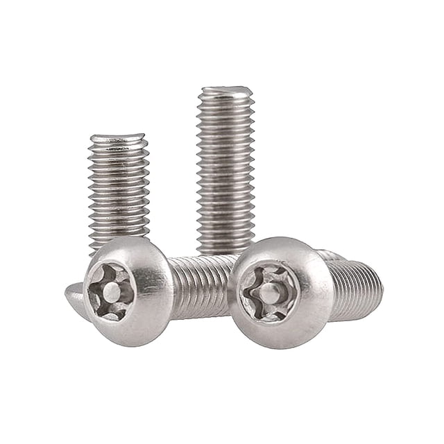 Tornillos de cabeza segmentada - Pernos Tornillos Torx, Tornillos para máquinas de cabeza redonda, Tornillos de acero inoxidable, M8×60 mm, 10 piezas Rojo Verde