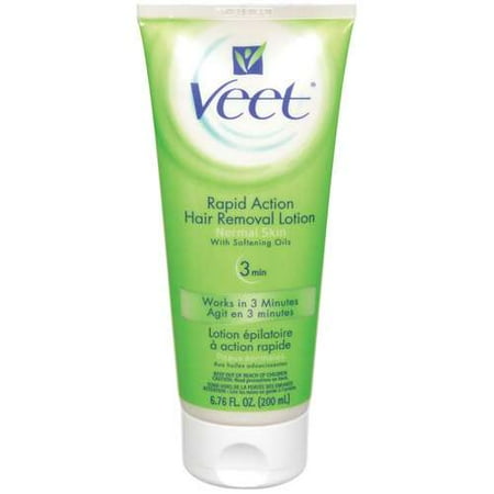 Veet Normal Skin w/Softening Oils Rapid Action Hair Removal Lotion, 6.76 Fl Oz