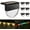 Black, variant on Solar Deck Lights, 6 Pack Waterproof LED Solar Step Light Outdoor, Fence Lights Solar Powered for Outside, Garden, Patio, Stairs,Yard,10 Lumens, Warm White/Color Changing Lighting
