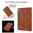 thumbnail image 6 of iPad 7th Gen Case, iPad 10.2" 2019 Case, Allytech PU Leather Folio Slim Mandala Embossed Pencil Holder Cards Holder Multi-Angle Stand Shockproof Case Cover for Apple iPad 7th Generation, Brown, 6 of 6