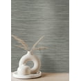 thumbnail image 3 of Advantage Alton Grey Faux Grasscloth Wallpaper, 3 of 5