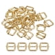 thumbnail image 1 of Deslizantes Hebillas, 30uds 15x15x3,8mm Metal Rectángulo Ajustador Tri-deslizante Hebilla Rodillo Pasador Correa Ajustador para Cinturón Bolsos DIY Accesorio, Dorado Tono, 1 of 5