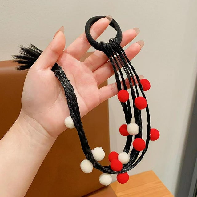 Braids Ponytail For Women Elastic Twist Braid Rope Band Rubber Y9Q6