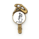 thumbnail image 1 of Rezando esqueleto humano dibujo Broche broche broche broche Metal retro, 1 of 3