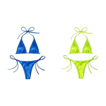 (2-Pack) 2025 New Women Bandeau Bandage Bikini Rhinestone Chest Bracket Bra Chain Body Jewelry Bikini Set Push Up Brazilian Push Up Bikini Top Swimwear Beachwear Swimsuity Bikini with Skirt